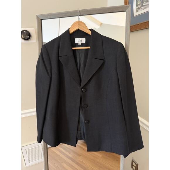 Le Suit Gray Blazer, Women's Size 16W - Picture 2 of 4